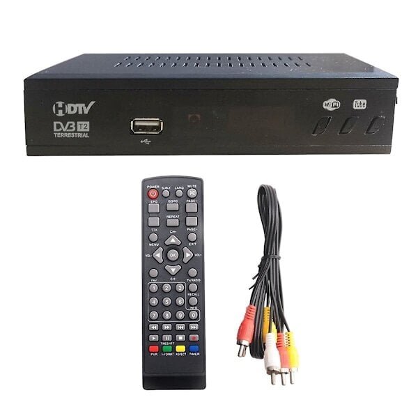 DVB T2 HEVC 265 Digitaalinen TV-viritin DVB-T2 265 1080P HD-dekooderi USB Maanpäällinen TV-vastaanotin EPG Set Top Box, EU-pistoke hinta ja tiedot | Mediasoittimet ja -tarvikkeet | hobbyhall.fi