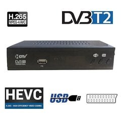 DVB T2 HEVC 265 Digitaalinen TV-viritin DVB-T2 265 1080P HD-dekooderi USB Maanpäällinen TV-vastaanotin EPG Set Top Box, EU-pistoke hinta ja tiedot | Mediasoittimet ja -tarvikkeet | hobbyhall.fi