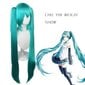 Hatsune Miku -peruukki Cosplay-peruukit ja 2 poninhäntäperuukia, joissa on pitkä suora peruukki Halloween-karnevaalirekvisiitta hinta ja tiedot | Naamiaisasut | hobbyhall.fi