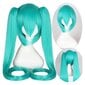 Hatsune Miku -peruukki Cosplay-peruukit ja 2 poninhäntäperuukia, joissa on pitkä suora peruukki Halloween-karnevaalirekvisiitta hinta ja tiedot | Naamiaisasut | hobbyhall.fi