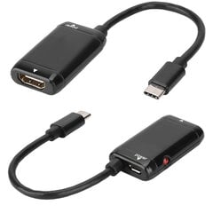 USBC Type C - HDMI-sovitin USB 3.1 -kaapeli MHL Android -puhelintabletille hinta ja tiedot | Kannettavien tietokoneiden lisätarvikkeet | hobbyhall.fi