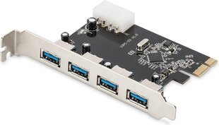 Digitus Expansion card/Controller USB 3.0 PCI Express, 4xUSB 3.0, Chipset: VL805-DS-30221-1 hinta ja tiedot | Digitus Tietokoneen komponentit | hobbyhall.fi