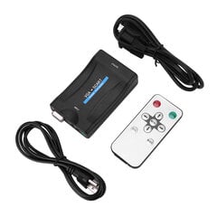 VGA-SCART Video Audio Converter -sovitin USB kaukosäätimellä hinta ja tiedot | Kannettavien tietokoneiden lisätarvikkeet | hobbyhall.fi