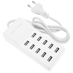 USB-latausasema 10? Port Wall Power Smart Laturi useille laitteille EU Plug 100?240V hinta ja tiedot | Kannettavien tietokoneiden lisätarvikkeet | hobbyhall.fi