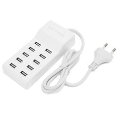 USB-latausasema 10? Port Wall Power Smart Laturi useille laitteille EU Plug 100?240V hinta ja tiedot | Kannettavien tietokoneiden lisätarvikkeet | hobbyhall.fi