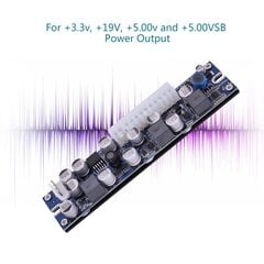 LD-200W 19V DC Input Pin Power Module DC-ATX Virtalähde DC 24pin ATX - 12V AUX Tietokoneelle hinta ja tiedot | Kannettavien tietokoneiden lisätarvikkeet | hobbyhall.fi