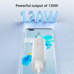 120 W USB-laturi Pikalataus QC3.0 USB C-kaapeli Type C-kaapeli Matkapuhelinlaturi Huawei Samsung Xiaomi Quick Charge EU-White-10A hinta ja tiedot | Paristolaturit | hobbyhall.fi