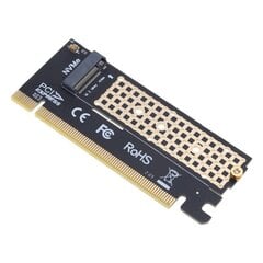 M2–PCIE x16 -sovitinkortti Pci-e–m2 Muunnin Riser NVMe SSD-sovitin m2 M-Key PCI-Express 3.0 Tuki 2230-2280 hinta ja tiedot | Kannettavien tietokoneiden lisätarvikkeet | hobbyhall.fi