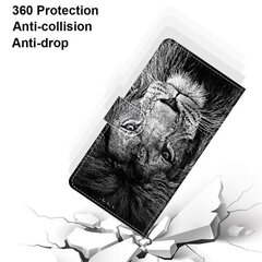 Samsung Galaxy A52s 5g kotelo, jossa Creative Pattern Tui magneettikorttipidike -lompakko - leijona hinta ja tiedot | Puhelimen lisätarvikkeet | hobbyhall.fi