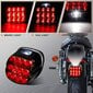 Savustetut LED-takavalot takavalot moottoripyörän takavalon jarruilla ajo Harley Dyna Road King Electra Glide Street Bob Touringin kanssa hinta ja tiedot | Moottoripyörien lisätarvikkeet | hobbyhall.fi