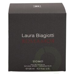 Laura Biagiotti Romamor Uomo Edt Spray 125 ml hinta ja tiedot | Miesten ihonhoito | hobbyhall.fi