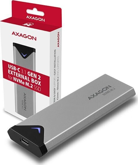 Axagon EEM2-UG2 USB-C 3.1 Gen 2 - kotelo hinta ja tiedot | Komponenttien lisätarvikkeet | hobbyhall.fi