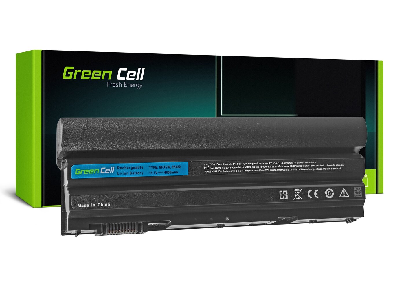 Green Cell Laptop Battery for Dell Latitude E6420 E6520 hinta ja tiedot | Kannettavien tietokoneiden akut | hobbyhall.fi