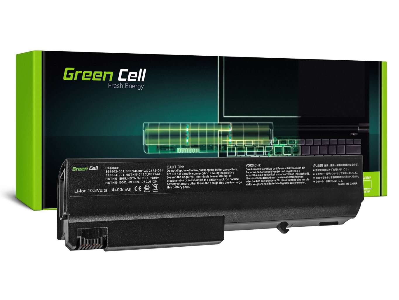 Green Cell Laptop Battery for HP Compaq 6100 6200 6300 6900 6910 hinta ja tiedot | Kannettavien tietokoneiden akut | hobbyhall.fi