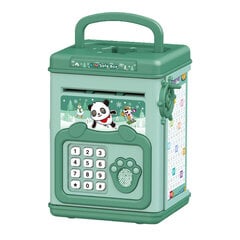 Kids Money Saving Box Sormenjälkiturvallinen Salasana Sarjakuva Manuaalinen Opetusopas Elektroninen Kolikkopankki Vihreä hinta ja tiedot | Kipsisetit ja valokuvakehykset | hobbyhall.fi