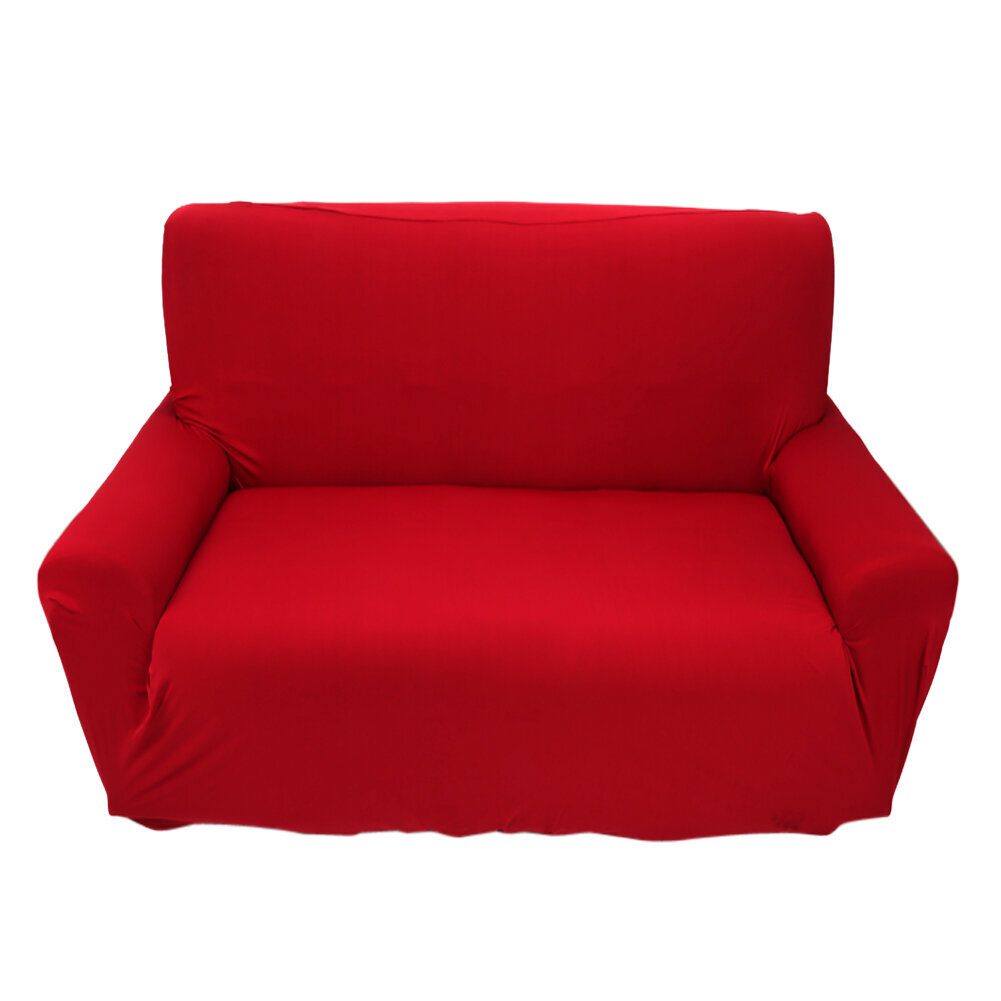 7 Solid Pure Color Kotisohva Stretch Sohva SlipCover 2 istuttava polyesteri Burgundy hinta ja tiedot | Säkkituolit, rahit ja penkit | hobbyhall.fi