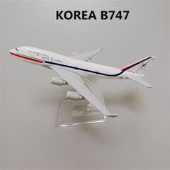 16 cm Korea Air Korean Asiana Airlines A380 Airbus 380 Airways Metal Alloy s 1:400 Scale Diecast Lentokonemalli Lentokone hinta ja tiedot | Pienoismallit | hobbyhall.fi