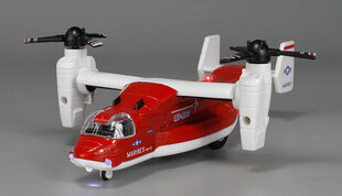 Alloy Diecast Osprey V22 Helikopteri Light Pull Back Millity Kuljetuslentokone Lasten Kokoelma Lelu Lentokonemalli hinta ja tiedot | Pienoismallit | hobbyhall.fi