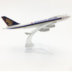 20cm Singapore Airlines Boeing 747 Lentokonemalli Airbus A380 Lentokonemalli Lentokonemalli 16CM Metallilelukone hinta ja tiedot | Pienoismallit | hobbyhall.fi