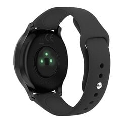 Musta Musta Yhteensopiva Garmin Vivoactive 3 / Vivomove Hr -Hihnan Kanssa hinta ja tiedot | Älykellojen ja aktiivisuusrannekkeiden lisätarvikkeet | hobbyhall.fi