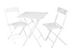 Ulkokalusteet Kalune Design Bistro Set 2, valkoinen hinta ja tiedot | Puutarhakalusteet | hobbyhall.fi