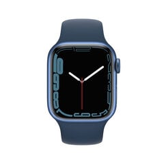 Apple Watch Series 7 (GPS, 41mm) - Blue Aluminium Case with Abyss Blue Sport Band hinta ja tiedot | Älykellot | hobbyhall.fi