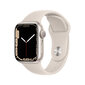 Apple Watch Series 7 (GPS, 45mm) - Starlight Aluminium Case with Starlight Sport Band hinta ja tiedot | Älykellot | hobbyhall.fi