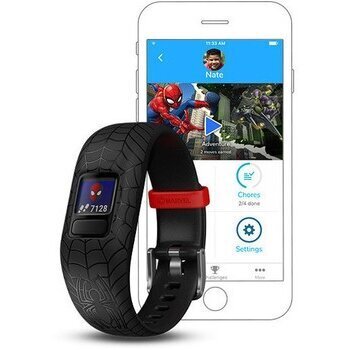 Garmin -aktiivisuusranneke vívofit Jr. 2 - Marvel Spider-Man, 010-01909-17 hinta ja tiedot | Aktiivisuusrannekkeet | hobbyhall.fi