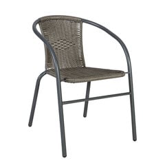 Bistro-tuoli, 52 x 58 x 72 cm, harmaa hinta ja tiedot | Garden4You Puutarha- ja terassikalusteet | hobbyhall.fi