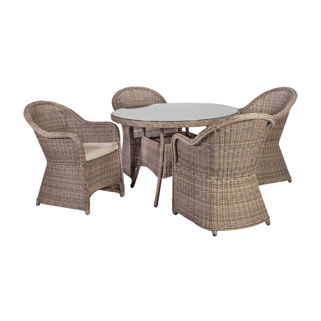 Toscana-tuoli, 60 x 69 x 86 cm, harmaanbeige hinta ja tiedot | Puutarhatuolit | hobbyhall.fi