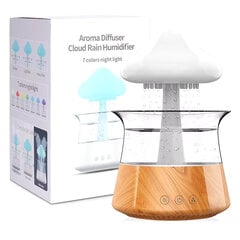 Wood Grain Rain Cloud ilmankostuttimet 300 ml 7 värillä Mood Light -aromidiffuusori White Noise Raindrop -kostuttimet kotiin makuuhuoneeseen lahja hinta ja tiedot | Ilmankuivaimet | hobbyhall.fi