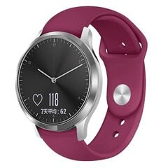 Wine Red Wine Red Yhteensopiva Garmin Vivoactive 3 / Vivomove Hr -Hihnan Kanssa hinta ja tiedot | Älykellojen ja aktiivisuusrannekkeiden lisätarvikkeet | hobbyhall.fi