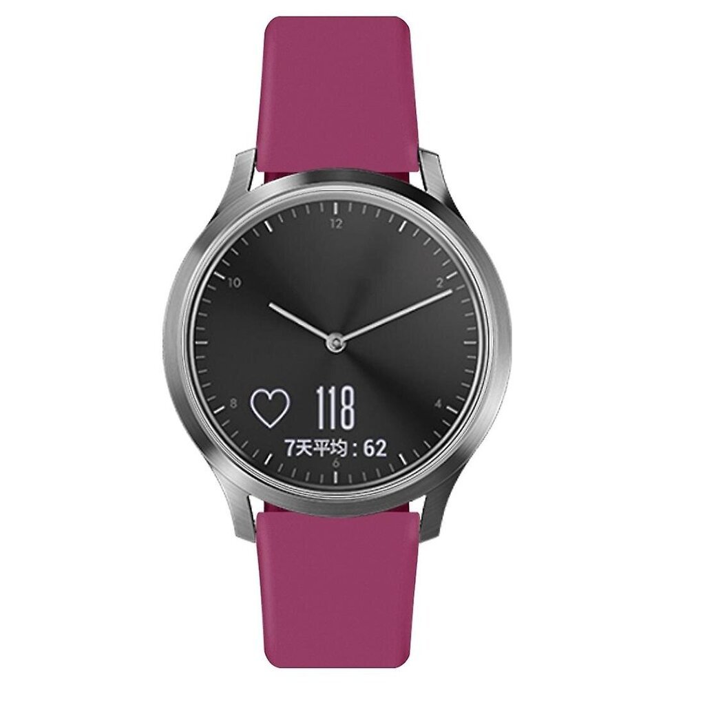 Wine Red Wine Red Yhteensopiva Garmin Vivoactive 3 / Vivomove Hr -Hihnan Kanssa hinta ja tiedot | Älykellojen ja aktiivisuusrannekkeiden lisätarvikkeet | hobbyhall.fi