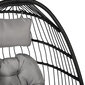 Yoyo-riipputuoli, 100 x 95/110 x 196 cm, harmaa-musta hinta ja tiedot | Puutarhatuolit | hobbyhall.fi
