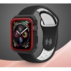 Suojakuori Devia Dazzle Series Apple Watch 4 (40 mm), musta/punainen hinta ja tiedot | Älykellojen ja aktiivisuusrannekkeiden lisätarvikkeet | hobbyhall.fi