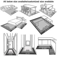 Kodinsisustus Moderni 3d Joulusisustus Sisäänkäynti Matto Olohuone Sohvapöytä Peite Joulupukki Matto Makuuhuoneen matot 12 40x120cm hinta ja tiedot | Isot matot | hobbyhall.fi