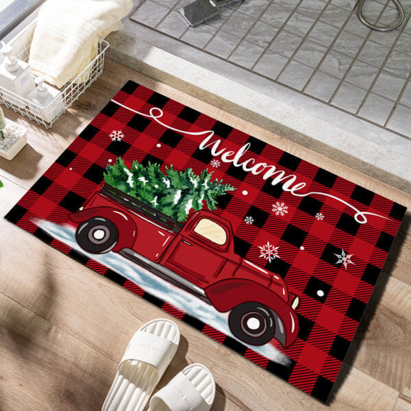 Christmas Bath Mat Set Liukumaton pohjamatto hinta ja tiedot | Isot matot | hobbyhall.fi