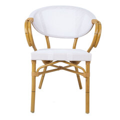Bambus -tuoli, 57 x 58 x 83 cm, valkoinen hinta ja tiedot | Puutarhatuolit | hobbyhall.fi