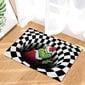 50*80cm Illusion-ovimatto, liukumaton ovimatto joulukoristeita, 3D Visual Illusion pörröinen matto musta hinta ja tiedot | Isot matot | hobbyhall.fi