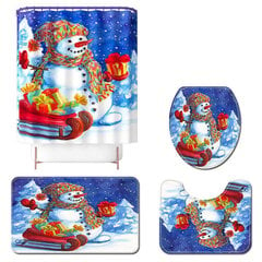 suihkuverhoa Christmas Printed Drapery hinta ja tiedot | Isot matot | hobbyhall.fi