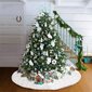 Valkoinen joulukuusen paita Pehmo Snow Christmas Tree Decorations Matto Joulukuusi Top Noel Joulukuusipaita, 122cm hinta ja tiedot | Isot matot | hobbyhall.fi