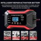 Auton akkulaturi, 12V 6A Smart Battery Trickle Charger Automotive 12V Akun ylläpito Desulfator (punainen) hinta ja tiedot | Auton akkulaturit | hobbyhall.fi