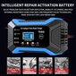 Auton akkulaturi, 12V 6A Smart Battery Trickle Charger Automotive 12V Akun ylläpito Desulfator (sininen) hinta ja tiedot | Auton akkulaturit | hobbyhall.fi