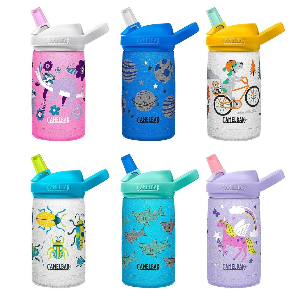 Camelbak Eddy+ Kids 350ml tyhjiöeristetty vesipullo - ruostumatonta terästä (pyöräilykoirat) hinta ja tiedot | Juomapullot | hobbyhall.fi