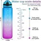 1000ml vapaa motivoiva urheilukannu, jossa on aikamerkintä Outdoor Fitness Mug Gradient Color Mug Outdoor Frosted vesipullo hinta ja tiedot | Juomapullot | hobbyhall.fi