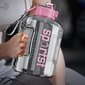 Hefansi Suuren kapasiteetin vesikuppi Ton Barrel Sports Fitness miesten ja naisten opiskelijat Kannettava muovi Space Pot Big Belly Water Cup Labor Day Water Cup hinta ja tiedot | Juomapullot | hobbyhall.fi