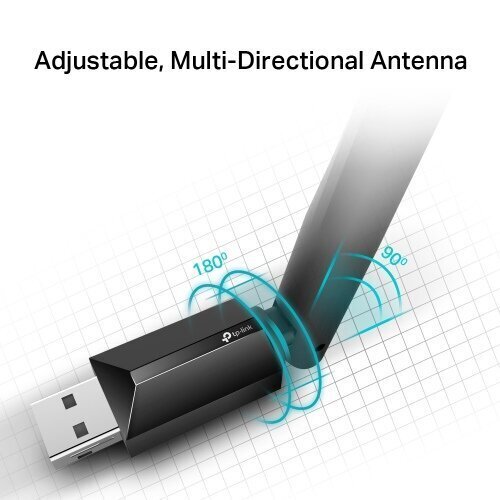TP-LINK ARCHER T2U AC600 HIGH GAIN WIFI USB-MAINOS. hinta ja tiedot | Reitittimet ja modeemit | hobbyhall.fi