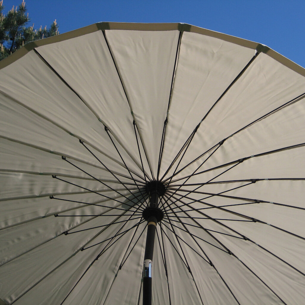 Shanghai-aurinkovarjo, halk. 2,13 m, beige hinta ja tiedot | Aurinkovarjot ja markiisit | hobbyhall.fi