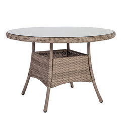 Toscana III -pöytä, 110 x 73 cm, harmaanbeige hinta ja tiedot | Puutarhapöydät | hobbyhall.fi
