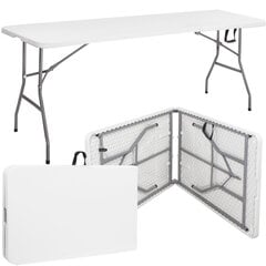 Springos kokoontaitettava pöytä, 240x75 cm, valkoinen hinta ja tiedot | Springos Huonekalut ja sisustus | hobbyhall.fi